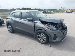2023 Nissan Kicks SV with VIN 3N1CP5CV9PL518914, listed as a IAAI auction lot 42434682 with 36,036 mi miles and . Bid and sale history available at DreamBid. Image 1.