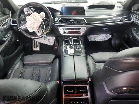 2020 BMW 7 Series 750i xDrive with VIN WBA7U2C0XLCD63029, listed as a Copart auction lot 45794975 with 0 mi miles and Salvage Title. Bid and sale history available at carsss.com. Image 8.