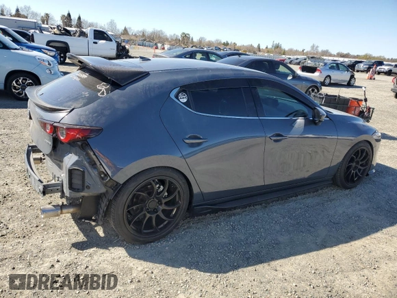 2022 Mazda Mazda3 Hatchback Premium with VIN JM1BPAML3N1501092, listed as a Copart auction lot 48349425 with 50,485 mi miles and Salvage Title. Bid and sale history available at carsss.com. Image 3.