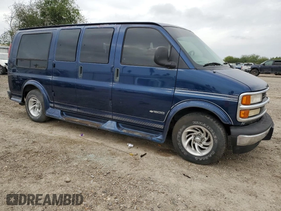 2000 Chevrolet Express Cargo Van w/YF7 with VIN 1GBFG15R0Y1102380, listed as a Copart auction lot 85756674 with 0 mi miles and Clean Title. Bid and sale history available at carsss.com. Image 4.