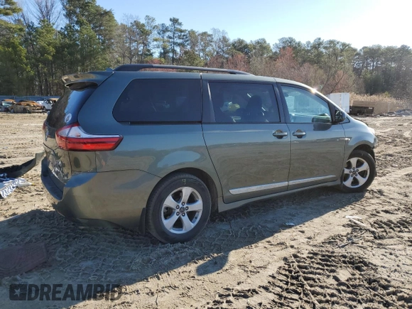 2019 Toyota Sienna LE Auto Access Seat with VIN 5TDKZ3DC0KS973674, listed as a Copart auction lot 50454255 with 99,206 mi miles and Salvage Title. Bid and sale history available at DreamBid. Image 3.
