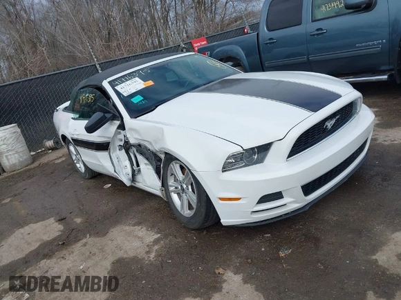 2014 Ford Mustang V6 with VIN 1ZVBP8EM0E5205646, listed as a IAAI auction lot 41716395 with 109,451 mi miles. Bid and sale history available at carsss.com. Image 1.