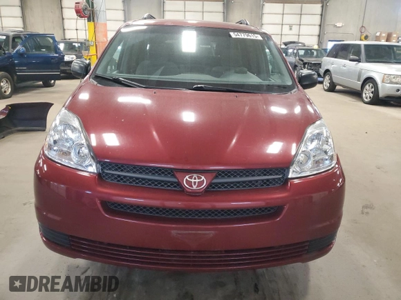 2005 Toyota Sienna CE with VIN 5TDZA23C75S248742, listed as a Copart auction lot 54779615 with 52,865 mi miles and Salvage Title. Bid and sale history available at DreamBid. Image 5.