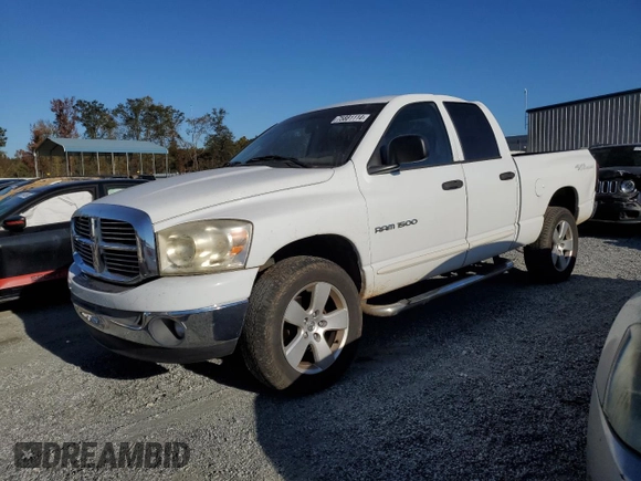 2007 Dodge 1500 ST with VIN 1D7HU18P77J517398, listed as a Copart auction lot 75881114 with 195,380 mi miles and Salvage Title. Bid and sale history available at DreamBid. Image 1.