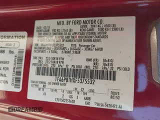 2015 Ford Mustang EcoBoost with VIN 1FA6P8THXF5375532, listed as a IAAI auction lot 41751755 with 138,096 mi miles and . Bid and sale history available at carsss.com. Image 9.
