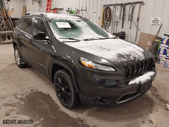 2014 Jeep Cherokee Limited with VIN 1C4PJMDSXEW317089, listed as a IAAI auction lot 41234563 with 127,153 mi miles. Bid and sale history available at carsss.com. Image 1.