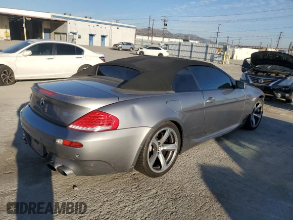 2009 BMW 6 Series 650i with VIN WBAEB535X9C224051, listed as a Copart auction lot 46105185 with 152,898 mi miles and Salvage Title. Bid and sale history available at carsss.com. Image 3.