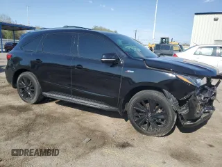 2019 Acura MDX Technology with VIN 5J8YD4H05KL011873, listed as a Copart auction lot 60115525 with 47,025 mi miles and Salvage title. Bid and sale history available at DreamBid. Image 4.