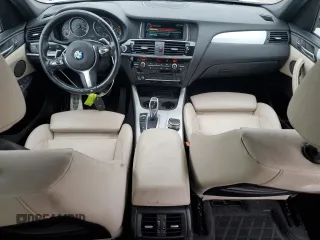 2017 BMW X3 xDrive35i with VIN 5UXWX7C38H0U44063, listed as a Copart auction lot 44501435 with 78,302 mi miles and Salvage Title. Bid and sale history available at DreamBid. Image 8.