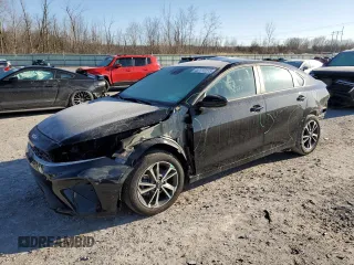 2023 Kia Forte LXS with VIN 3KPF24AD7PE662933, listed as a Copart auction lot 52114015 with 14,815 mi miles and Salvage Title. Bid and sale history available at carsss.com. Image 1.