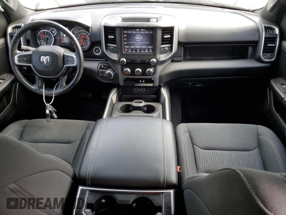 2021 Ram 1500 Big Horn with VIN 1C6SRFMT0MN725619, listed as a Copart auction lot 54238395 with 32,486 mi miles and Non repairable. Bid and sale history available at DreamBid. Image 8.