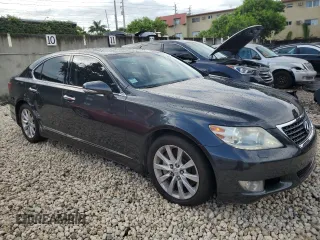 2011 Lexus LS 460 with VIN JTHCL5EF7B5011810, listed as a Copart auction lot 58151824 with 168,208 mi miles and Salvage title. Bid and sale history available at DreamBid. Image 4.