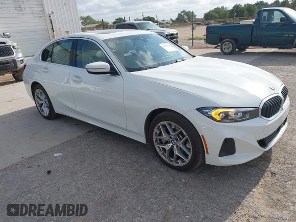 2025 BMW 3 Series 330i with VIN 3MW69CW09S8F10863, listed as a IAAI auction lot 42525396 with 13,155 mi miles and . Bid and sale history available at DreamBid. Image 1.