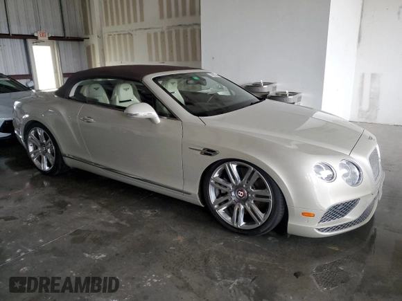 2016 Bentley Continental GT V8 with VIN SCBGT3ZA2GC054995, listed as a Copart auction lot 74082794 with 14,801 mi miles and Salvage Title. Bid and sale history available at DreamBid. Image 4.