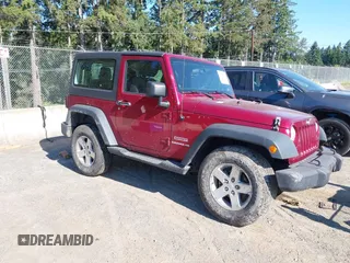 2013 Jeep Wrangler Sport with VIN 1C4AJWAG3DL595351, listed as a IAAI auction lot 42675719 with 108,304 mi miles and . Bid and sale history available at DreamBid. Image 1.