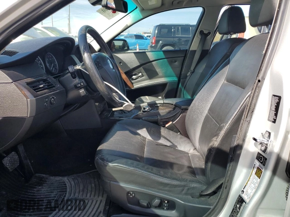 2005 BMW 5 Series 530i with VIN WBANA73595CR58706, listed as a Copart auction lot 49981905 with 139,824 mi miles and Salvage Title. Bid and sale history available at DreamBid. Image 7.