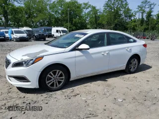 2016 Hyundai Sonata SE z VIN 5NPE24AF1GH385558, wystawiony jako Copart lot #57356665 z przebiegiem 98 991 mil mil oraz Czysty tytuł • Clean title. Historia ofert i sprzedaży dostępna na DreamBid. Obrazek 1.
