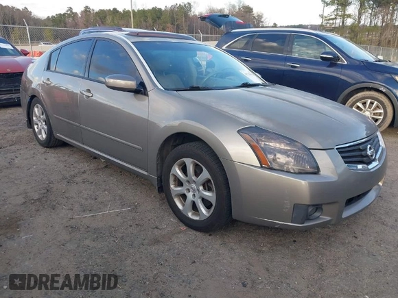 2007 Nissan Maxima 3.5 SE with VIN 1N4BA41E77C866400, listed as a IAAI auction lot 41710836 with 183,604 mi miles. Bid and sale history available at carsss.com. Image 1.
