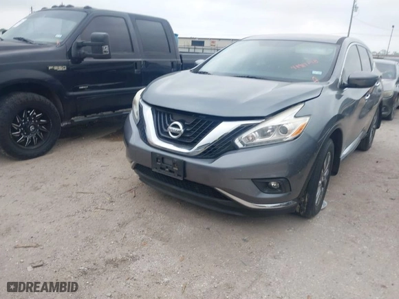 2017 Nissan Murano SV with VIN 5N1AZ2MG2HN170724, listed as a IAAI auction lot 41917148 with 52,075 mi miles. Bid and sale history available at carsss.com. Image 2.