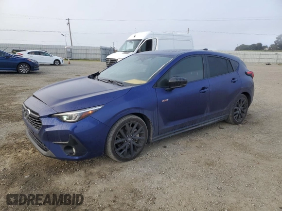 2024 Subaru Impreza RS z VIN JF1GUHJC2R8231349, wystawiony jako Copart lot #89410965 z przebiegiem 41 725 mil mil oraz Szkoda całkowita • Salvage title. Historia ofert i sprzedaży dostępna na DreamBid. Obrazek 1.