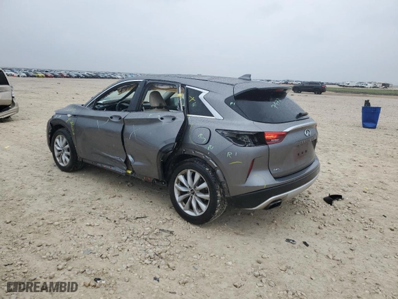 2019 Infiniti QX50 LUXE with VIN 3PCAJ5M36KF108856, listed as a Copart auction lot 50339835 with 115,868 mi miles and Salvage Title. Bid and sale history available at carsss.com. Image 2.