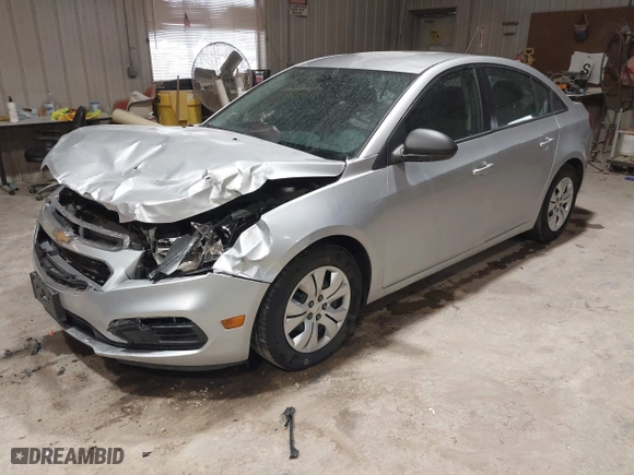 2015 Chevrolet Cruze LS with VIN 1G1PA5SH3F7150317, listed as a IAAI auction lot 41825885 with 88,180 mi miles. Bid and sale history available at carsss.com. Image 2.