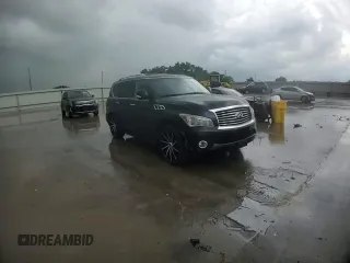 2013 Infiniti QX56 with VIN JN8AZ2NF3D9531167, listed as a Copart auction lot 54248225 with 173,254 mi miles and Salvage title. Bid and sale history available at DreamBid. Image 14.