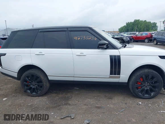 2015 Land Rover Range Rover Supercharged z VIN SALGS2TF3FA234942, wystawiony jako IAAI lot #42733236 z przebiegiem 122 476 mil mil oraz . Historia ofert i sprzedaży dostępna na DreamBid. Obrazek 13.