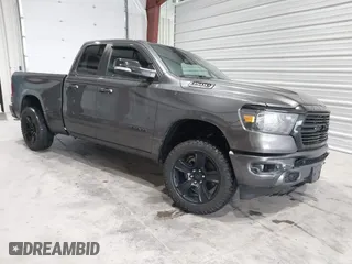 2021 Ram 1500 Big Horn with VIN 1C6SRFBT8MN696504, listed as a IAAI auction lot 41669093 with 63,356 mi miles. Bid and sale history available at carsss.com. Image 1.