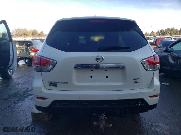 2016 Nissan Pathfinder Platinum with VIN 5N1AR2MM3GC669385, listed as a Copart auction lot 42742545 with 162,334 mi miles and Salvage Title. Bid and sale history available at carsss.com. Image 6.