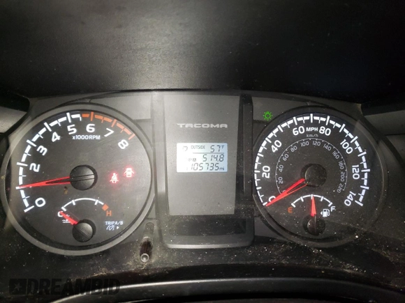 2016 Toyota Tacoma SR with VIN 5TFRX5GN4GX065887, listed as a Copart auction lot 54162895 with 105,735 mi miles and Clean title. Bid and sale history available at DreamBid. Image 9.