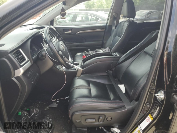 2019 Toyota Highlander SE with VIN 5TDJZRFH6KS566479, listed as a Copart auction lot 59003325 with 99,845 mi miles and Salvage title. Bid and sale history available at DreamBid. Image 7.