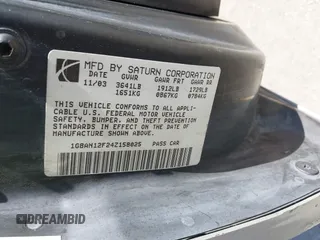 2004 Saturn ION with VIN 1G8AN12F24Z158025, listed as a IAAI auction lot 42111234 with 113,450 mi miles. Bid and sale history available at carsss.com. Image 9.