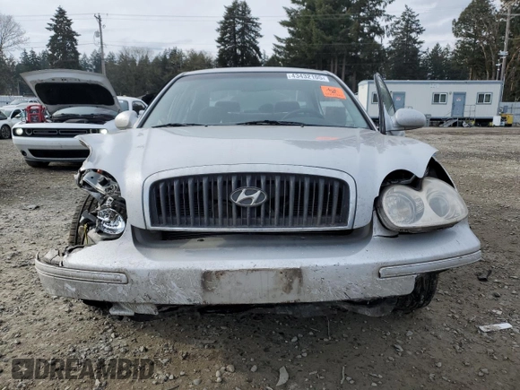 2003 Hyundai Sonata with VIN KMHWF25S03A881792, listed as a Copart auction lot 43432105 with 135,706 mi miles and Salvage Title. Bid and sale history available at carsss.com. Image 5.
