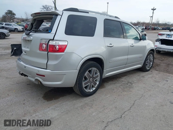2011 GMC Acadia Denali with VIN 1GKKRTED3BJ408473, listed as a IAAI auction lot 41717368 with 204,518 mi miles and . Bid and sale history available at DreamBid. Image 4.