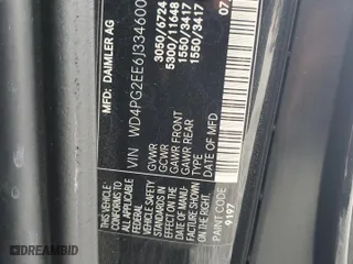 2018 Mercedes-Benz Metris Passenger Van with VIN WD4PG2EE6J3346005, listed as a Copart auction lot 86134974 with 107,416 mi miles and Salvage Title. Bid and sale history available at carsss.com. Image 13.