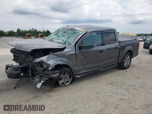 2018 Ford F-150 XL with VIN 1FTEW1E54JFD50664, listed as a Copart auction lot 57517945 with 106,649 mi miles and Salvage title. Bid and sale history available at DreamBid. Image 1.
