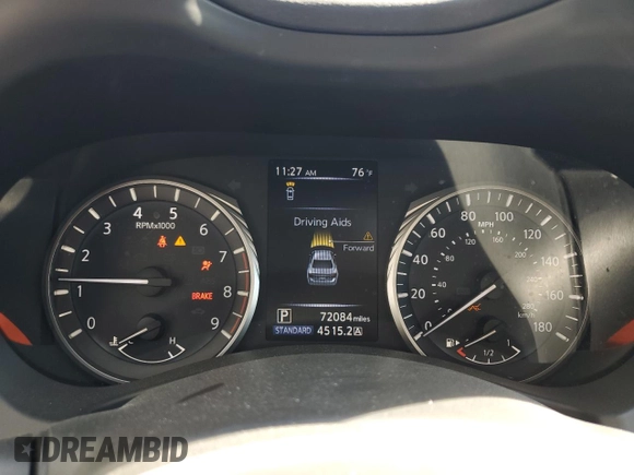 2020 Infiniti Q50 3.0t SPORT with VIN JN1EV7AP5LM207267, listed as a Copart auction lot 43167905 with 72,084 mi miles and Salvage Title. Bid and sale history available at carsss.com. Image 9.