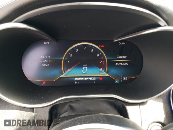2021 Mercedes-Benz C 43 AMG with VIN W1KWJ6EB5MG099731, listed as a Copart auction lot 56369644 with 38,062 mi miles and Salvage title. Bid and sale history available at DreamBid. Image 9.