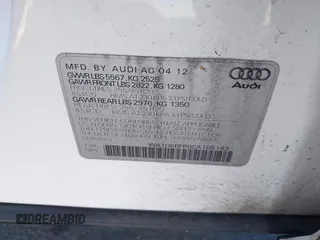 2012 Audi Q5 Premium Plus z VIN WA1DKBFP6CA108143, wystawiony jako IAAI lot #42224140 z przebiegiem 112 557 mil mil oraz . Historia ofert i sprzedaży dostępna na DreamBid. Obrazek 9.