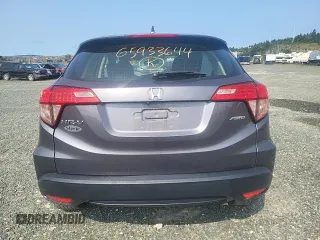 2018 Honda HR-V LX with VIN 3CZRU6H38JM104418, listed as a Copart auction lot 65933644 with 52,254 mi miles and Salvage Title. Bid and sale history available at carsss.com. Image 6.