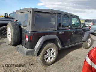 2021 Jeep Wrangler Unlimited Sport with VIN 1C4HJXDG5MW509925, listed as a Copart auction lot 56345885 with 25,549 mi miles and Salvage title. Bid and sale history available at DreamBid. Image 3.