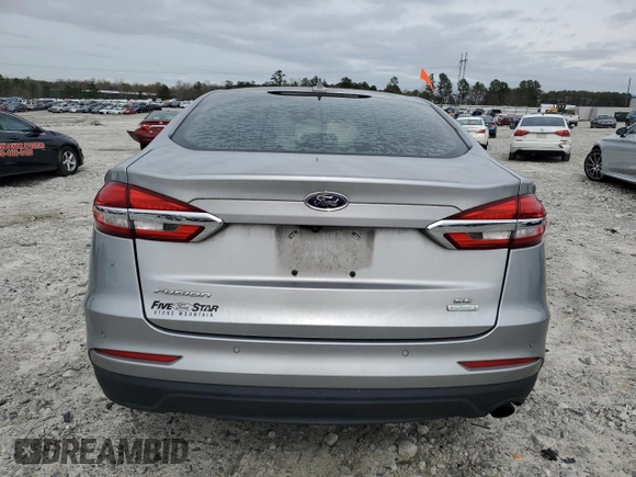 2020 Ford Fusion SE with VIN 3FA6P0HD9LR219420, listed as a Copart auction lot 50100945 with 45,009 mi miles and Salvage Title. Bid and sale history available at carsss.com. Image 6.