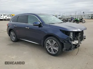 2018 Acura MDX Technology with VIN 5J8YD4H52JL018449, listed as a Copart auction lot 57474865 with 75,829 mi miles and Salvage title. Bid and sale history available at DreamBid. Image 4.