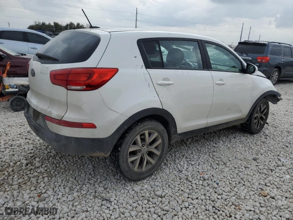 2015 Kia Sportage LX with VIN KNDPBCAC6F7705338, listed as a Copart auction lot 47042935 with 147,010 mi miles and Salvage Title. Bid and sale history available at carsss.com. Image 3.