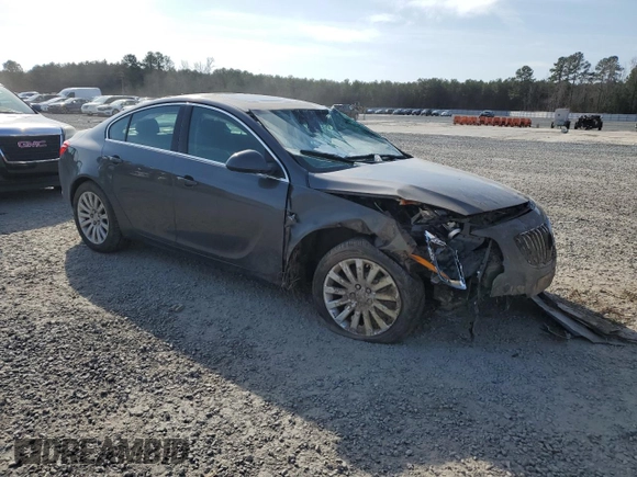 2011 Buick Regal CXL Turbo TO3 with VIN W04GX5GV7B1044111, listed as a Copart auction lot 43941945 with 197,554 mi miles and Salvage Title. Bid and sale history available at carsss.com. Image 4.