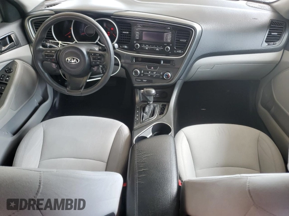 2015 Kia Optima LX with VIN KNAGM4A79F5604807, listed as a Copart auction lot 50052785 with 126,623 mi miles and Salvage Title. Bid and sale history available at DreamBid. Image 8.