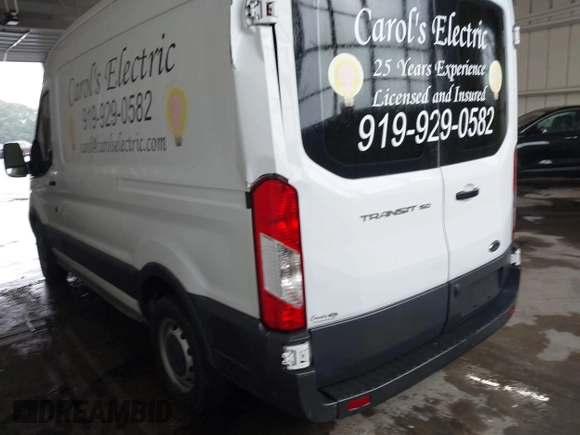 2017 Ford Transit Cargo with VIN 1FTYE1CM1HKA22579, listed as a IAAI auction lot 42342002 with 91,864 mi miles and . Bid and sale history available at DreamBid. Image 3.