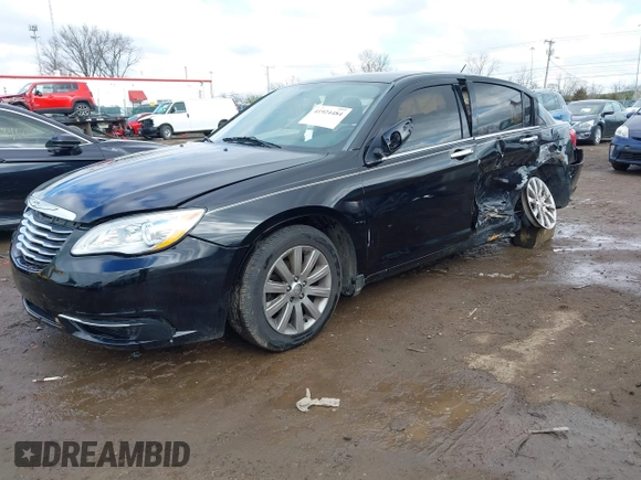 2014 Chrysler 200 Touring with VIN 1C3CCBBB0EN118983, listed as a IAAI auction lot 41924484 with 120,002 mi miles. Bid and sale history available at carsss.com. Image 2.