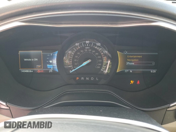 2020 Ford Fusion SE with VIN 3FA6P0HD2LR224300, listed as a Copart auction lot 56063025 with 43,468 mi miles and Salvage title. Bid and sale history available at DreamBid. Image 9.